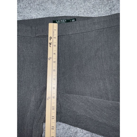 Lauren Ralph Lauren Pants Womens Size 6 Gray Zipper Bootcut Ankle - Picture 5 of 10
